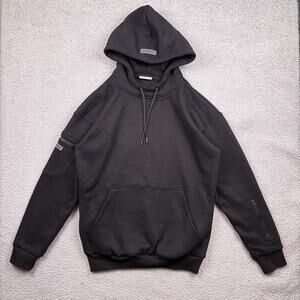 Comfrt Hoodie Mens Small Black Pullover Sweatshirt Hooded